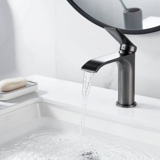 Смеситель для раковины Shevanik S4101T оружейная сталь