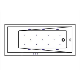 Гидромассажная ванна WHITECROSS Wave Slim 0111.180080.100.RELAX.WH 180x80 см Relax белый