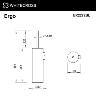 Ёршик подвесной WHITECROSS Ergo ER2272CR хром