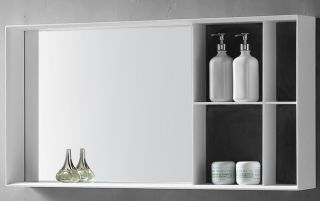 Зеркальный шкаф ABBER Stein AS6639 100см белый