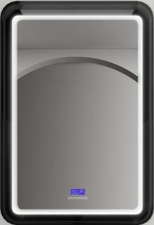 Зеркало с подсветкой ABBER Kristall 55см чёрный AT6701Onyx