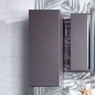 Шкаф навесной Бриклаер Кристалл 4627125414626 35 см графит