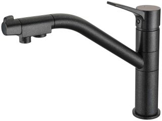 Смеситель для кухни ZORG Sanitary ZR 401 KF ЧЕРНЫЙМЕТАЛЛИК
