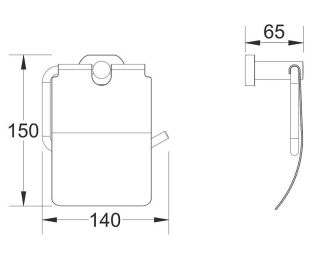Держатель для туалетной бумаги Shevanik SG5105 хром