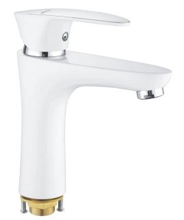 Смеситель для раковины Shevanik S9801F белый/хром